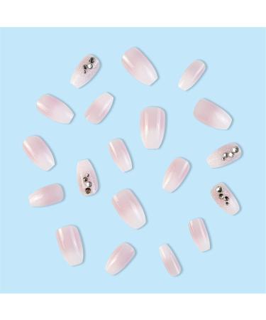 VOTACOS Pink Ombre Star Press On Nails - Medium Square False Nails for Women - Buy Online on GoSupps.com