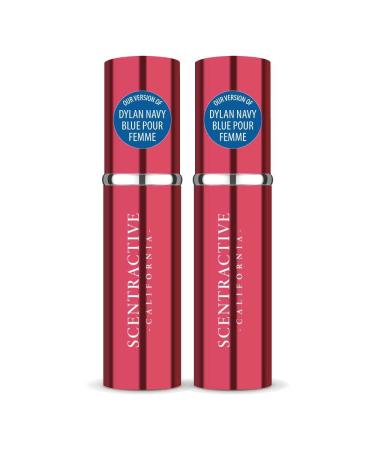 CA Perfume Impression of Dylan Navy Blue Pour Femme For Women Replica Version Fragrance Dupes Concentrated Long Lasting Eau de Parfum Spray Refillable Atomizer Bottle 0.17 Fl Oz/5ml-X2 VRSC DYLAN NAVY BLUE POUR FEMME IMPRESSION 0.34 Fl Oz (Pack of 1)