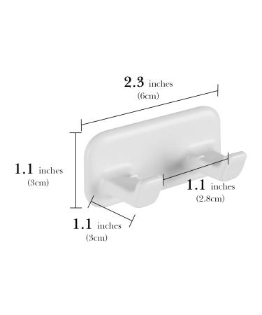 Linkidea Razor Holder with Self-Adhesive Hooks - Ideal Organizer for Bathroom Kitchen & Shower - Store Razors Towels Bathrobes & More - Buy Online on GoSupps.com
