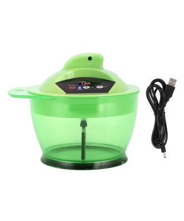 Electric Hair Coloring Bowl Automatic Dyestuff Mixer Dyeing Blender DIY Hair Care Highlighting Tools Kit Hair Dye Cream Mixing Bowl Rechargeable Grinder for Home Barber Salon(Green)