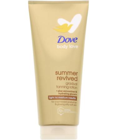 Unilever 3x Dove Summer Revived Self Tan Body Lotion each 200 ml light to medium - Buy Online on GoSupps.com