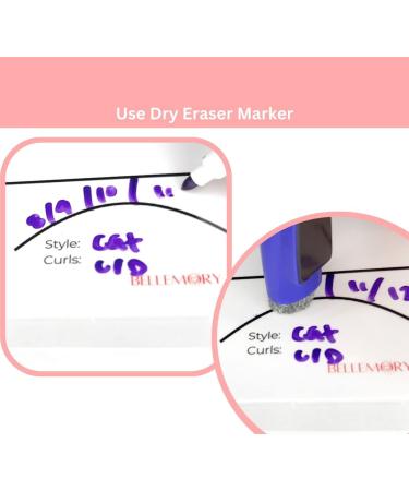 Bellemory Wispy Eye Shape Lash Mapping Chart - Eyelash Extension Training & Practice Sheet for Beginners - Curl & Diameter Guide for Lash Kit - Buy Online on GoSupps.com
