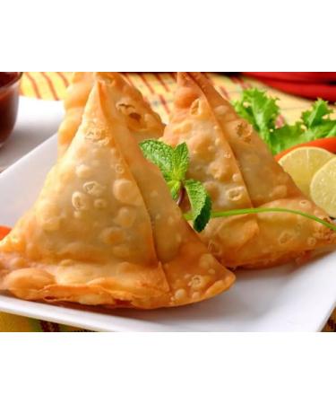 Indian Punjabi Crispy Samosa Vegetarian Half Cooked Samosa 100% Fresh Home Made Snacks x 20 Pcs For Friend & Family For All Occasions Tasty And Twisty Treat Sold By Kidzbuzz
