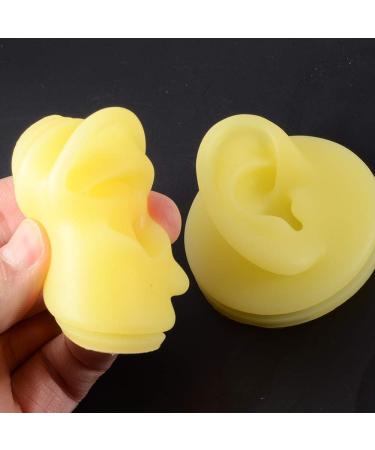 CHUANCI 1PC Soft Silicone Body Part Model Human Ear Mouth Eye Tongue Navel Model Display Puncture Display Simulation for Jewelry Display Teaching Tool (1PC Coffee Color Right Ear) - Buy Online on GoSupps.com