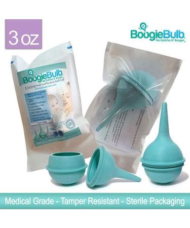 BoogieBulb Baby Nasal Aspirator - BPA & Latex Free - 3 oz Green Bulb Syringe for Toddlers & Adults - Cleanable & Reusable - Buy Online on GoSupps.com