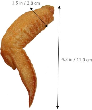 Zerodeko 10 Pcs Simulation Chicken Leg Chicken Wings Imitated Chicken Wings Chicken Wings Models Kitchen Props for Home Fake Food Lifelike Fast Foods Food Decor Chickens Pvc Toy Artificial Assorted Colorx2pcs 11X3.8X2.2CMx2pcs - Buy Online on GoSupps.com