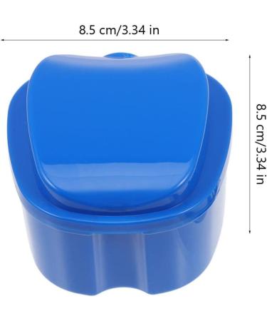 MILISTEN Dental Bath Case for Dentures & Toothbrush Travel Tooth Cleaning Container with Brushes (Blue) - International Shipping Available - Buy Online on GoSupps.com