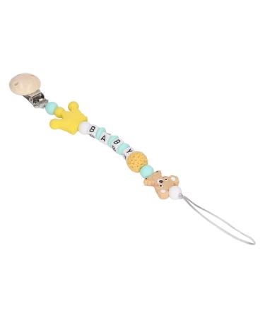 Baby Clip Teething Toy | Washable Silicone Animal Holder - Safe & Lightweight (Yellow) - Perfect Shower Gift - Buy Online on GoSupps.com