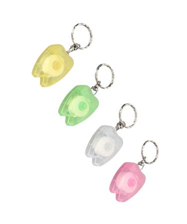 Portable Tooth-Shaped Dental Floss Keychain | Essential Oral Hygiene for Outdoor Use - Buy Online on GoSupps.com