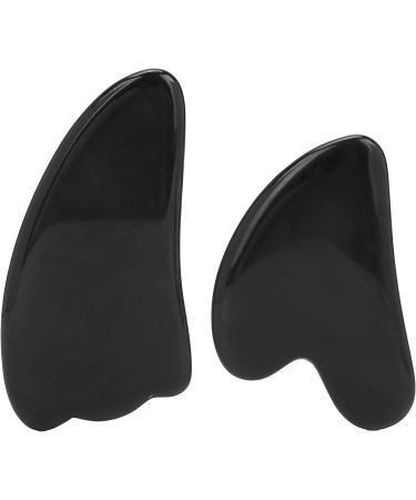 Professional Obsidian Gua Sha Board Massager Kit - Portable Facial & Body Therapy Scraping Tool for International Shipping - Buy Online on GoSupps.com
