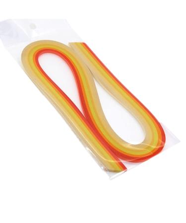 ODETOJOY Yellow Quilling Paper Gradient Quilling Strips 5MM Crafts Paper Filigrana Color Ramps Chromatic Crescendo 120pcs Length 21inch