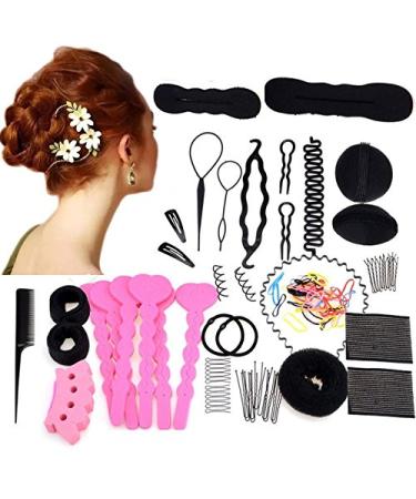 Our Fantasy Time Perfect combination hair styling tool set hair styling accessories hairstyle help hairstyles accessories DIY hair styling (set03)