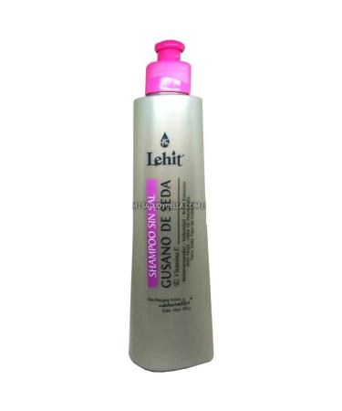 Lehit Champu Sin Sal Gusano De Seda & Vitamina E Reestructurador | Salt-Free Shampoo Silkworm And Vitamin E Restructuring Silkiness (Regular Size 10oz-300ml)