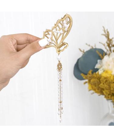 Bohend Pearl Hair Claw Bow Large Thick Hair Clip with Tassels | Stylish Hair Accessories for Women & Girls - Buy Online on GoSupps.com