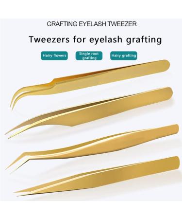 Grafted Eyelash Tweezers High-Precision Flowering Tweezers Multi-Functional False Eyelashes Tweezers Tool Special Tweezers for Eyelashes 4 Styles (Peacock Clip) - Buy Online on GoSupps.com