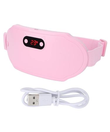 Menstrual Heating Pillows for Women - Portable Electric Heating Belt with 6-Speed Vibration & Fast Heating - Pink - Buy Online on GoSupps.com