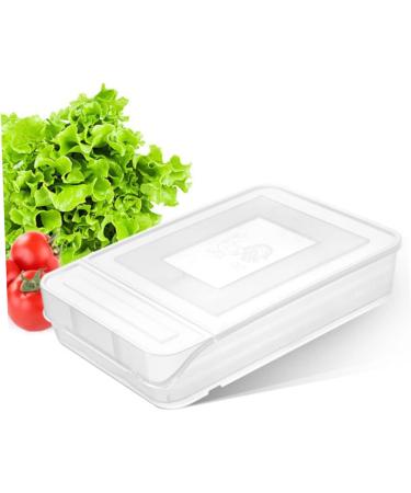 OSALADI 1pc box Capacity Multifunctional Holder Kitchen White Egg Plastic Refrigerator Tray Stackable Home White 31.5x22cm - Buy Online on GoSupps.com