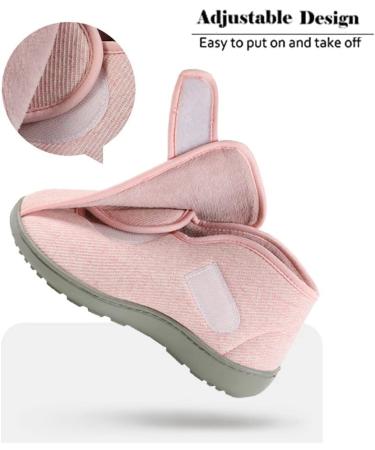 fohapfam Women's Adjustable Orthopedic Wide Width Walking House Slippers - Grey - M Medium - Buy Online on GoSupps.com