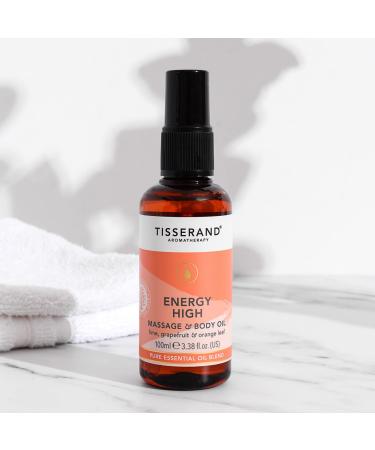 Shop Tisserand Energy High Massage & Body Oil 100ml - Revitalize & Energize | International Shipping Available - Buy Online on GoSupps.com
