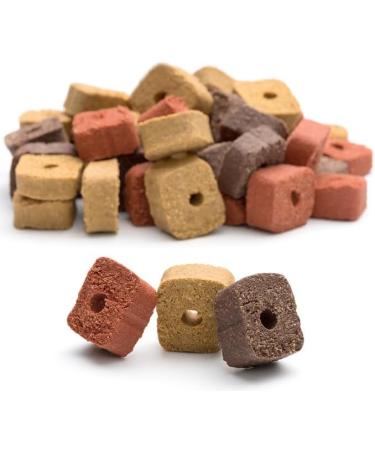 Mersjo Dog Snacks Training Treats - 2000g Dry Dog Food Gently Dried Meat Trainers for All Breeds - 500g Mix Cubes (4 Pack) - Premium Dog Delicacies - Buy Online on GoSupps.com