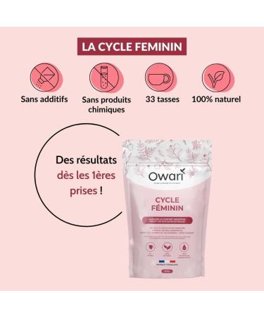  SLIMTEA OWARI FEMALE CYCLE - Menstrual Pain Relief Herbal Tea for Women - Infusion for Painful Periods and Menstrual Comfort - Loose Raspberry Leaf Herbal Tea 100g - 100% Natural and Produced in France - Buy Online on GoSupps.com