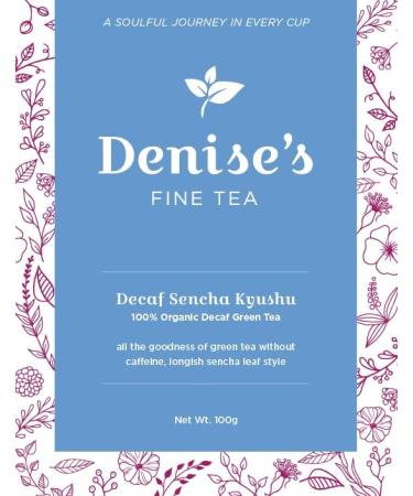 Denise's Fine Tea USDA Organic Decaf Green Sencha Kyushu Tea Decaf Green Tea Loose Leaf (100g) Decaf Sencha Kyushu Green - decaf green tea 100 g (Pack of 1) - Buy Online on GoSupps.com