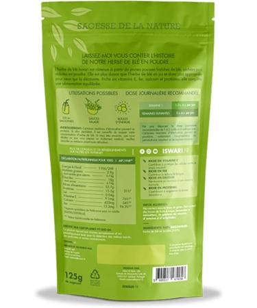 Wheat Grass Powder Organic 125g - Buy Online on GoSupps.com