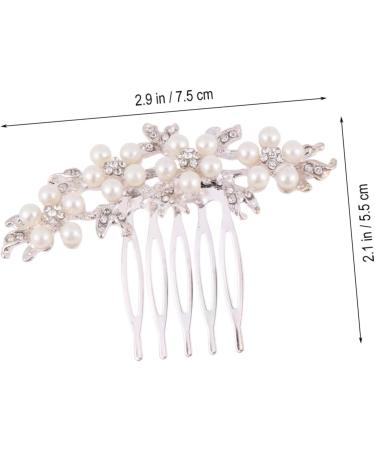 DOITOOL 1pc Hair Comb for Combs for Women Oil Dispenser for Hair Alloy Hair Comb Bridal Hair Accessories Bridal Headpiece Bridal Headdress Alloy Comb Wedding Bridesmaid Pearl - Buy Online on GoSupps.com