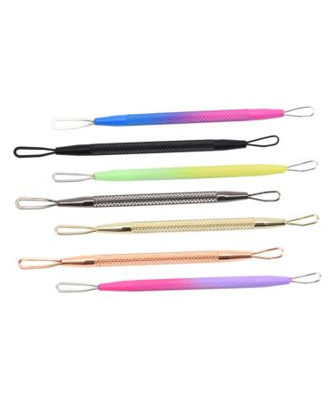FOMIYES 7pcs Double-headed Extrusion Ring Pimple Tools Professional Blackhead Extractor Tool