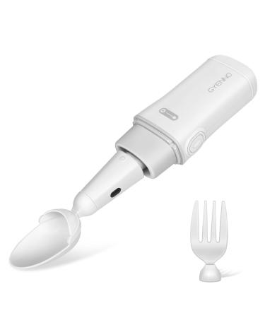 GYENNO Parkinson Spoon and Fork for hand tremo, all kinds of meal 360 degree stabilization solution, offsetting 85% unwanted tremor