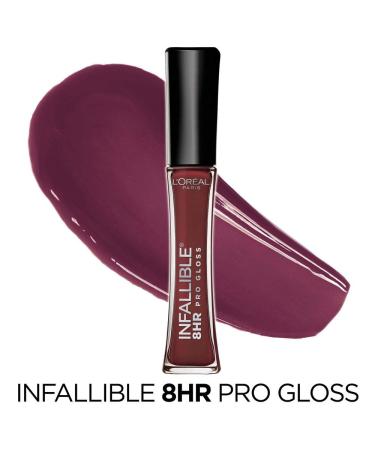 L'Oreal Paris Infallible 8 Hour Hydrating Lip Gloss Raisin - 0.5 oz - Pack of 1 - Buy Online on GoSupps.com