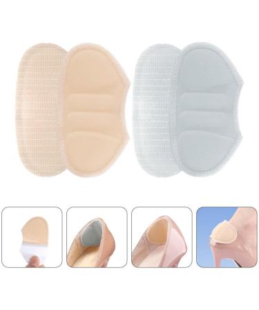 Baluue Heel Cushion Pads - 2 Pairs Self-Adhesive Soft Shoe Grips & Liners for Foot Care Heel Pain Relief Bunion & Blister Protection - International Shipping Available - Buy Online on GoSupps.com