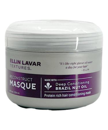 ReconstructMasque Hair Mask with Brazil Nut Oil | Protein Rich Deep Conditioning Mask | Retain Moisture in Hair & Scalp | Support Hair Growth | Restore Dry & Damaged Hair (8 oz)