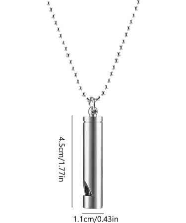 SHRIGM Quit Vaping Necklace - Stainless Steel Breathing Necklace for Stress Relaxing Stress Necklace Calm Stress for Breathing Exercise Meditation Sleep Aid Silver - Buy Online on GoSupps.com
