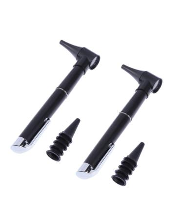 Healifty Medical Diagnostic Otoscope Ear Care Ear Scope Magnifying Lens Clinical Penlight Flashlight Ear Care Set 2pcs
