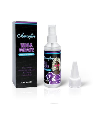 Lace Glue Remover/Tape Remover Spray 3.38FL.OZ/100ml for Front Lace Wig Fas Removes Double Sided Adhesive Tape Hair Extensions Remover Skin Friendly No Greasy and Easy to Clean
