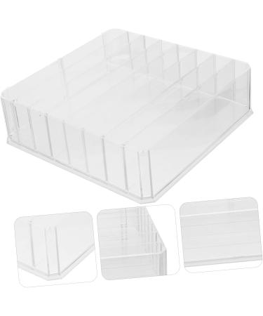 PRETYZOOM Cosmetic Storage Box Storage Drawers Desk Storage Drawer Makeup Palettes Organizers Eye Shadow Blush Transparent 24x23x6.5cm - Buy Online on GoSupps.com
