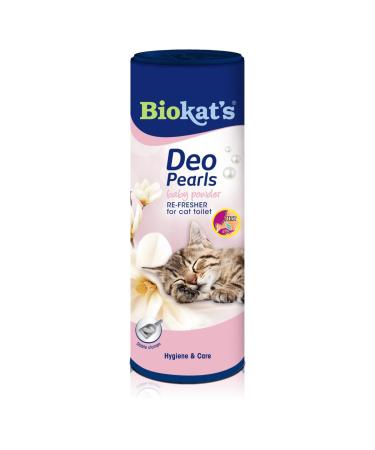 Biokat's deo Pearls Baby Powder - Spread additive with fragrance for fresh and solid lumps in the cat toilet - 1 can (1 x 700 g) baby powder 700 g (1 Pack)