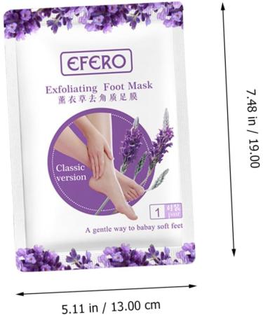 Housoutil 2 Pairs Dead Skin Callus Exfoliating Foot Mask Beauty Mask Foot Peel Mask Spa Foot Mask Lavender Nourishing Foot Masks Non-woven Plus Plastic Bag Remover White - Buy Online on GoSupps.com