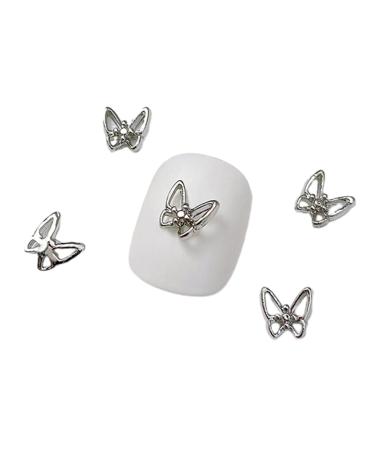 10Pcs 3D Butterfly Nail For Nails Alloy Butterfly Nail Decoration Alloy Nail Butterfly Nail Manicure Accessories Manicure Accessories