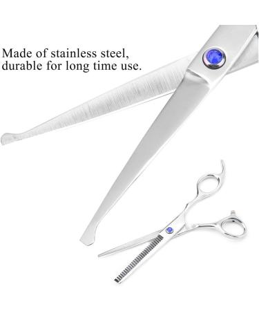 Professional Hair Cutting Thining Scissors Set Round Head Shears Baby Hairdressing Scissors Set for Baby Kids (Blue) - Buy Online on GoSupps.com