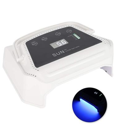 72W Rechargeable Nail Lamp - Professional Gel Polish Dryer with Digital Display for Home & Nail Studio (EU) - Buy Online on GoSupps.com