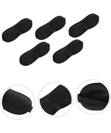 FRCOLOR 5pcs 3D Stereo Eye Masks - Silk & Cotton Sleep Masks for Light Blocking | Travel-Friendly Eye Pillow Covers | Comfortable & Breathable Eye Patches - Buy Online on GoSupps.com