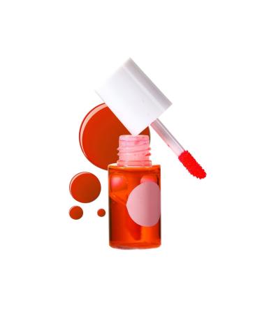 Mini Lip Stain, Waterproof Lip Tint, 3 in 1 Lip and Cheek Tint, Mini Liquid Lipstick, Moisturizing and Hydrating for Cheeks and Eyes (Apple, 7.1ml)