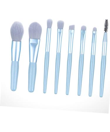 BIUDECO 8pcs Cosmetics Brush Eyeshadow Makeup Facial Kit Makeup Brushes Face Powder Brushes Blue - Buy Online on GoSupps.com
