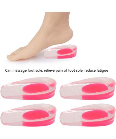 Restokki Silicone Heel Cushion - Foot Pain Relief Massage Insoles | 2 Pairs Universal Soft Shoe Pads for Comfort - Buy Online on GoSupps.com