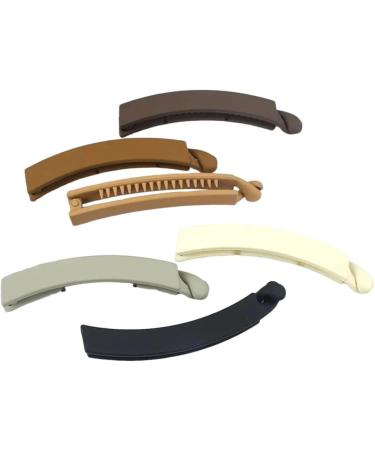 New 2025 1Pc Matte Frosted Banana Hair Clips Fashion Ponytail Holder Hair Clips Women New For Fashion Hair Pins Barrettes Women Styling Tools Black Jewelry Fashion Accessories Creative Gift - Buy Online on GoSupps.com