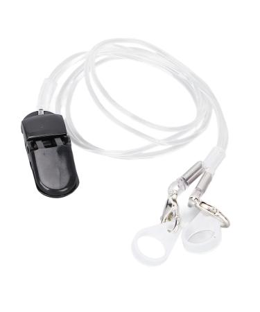 Hearing Aids Holder Straps Easy Attach 2 Rings Hearing Aid Clip Lanyard Avoid Falling Off Transparent for Travel for Seniors