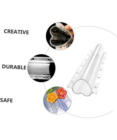 Yardwe 3pcs Vegetable Shaping Mold Pizza Kit Vegetable Forming Mould Fruit Shape Mold Flowerpot Shaped Transparent 20x6.5cm - Buy Online on GoSupps.com