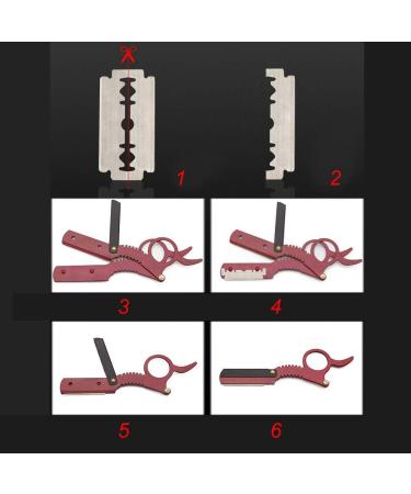 Buy SunshineFace Vintage Razor Blade Cover | Traditional Beard-Razor Replacement Mechanism - Red - Buy Online on GoSupps.com
